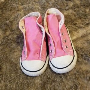 Girl's Pink Converse Sneakers